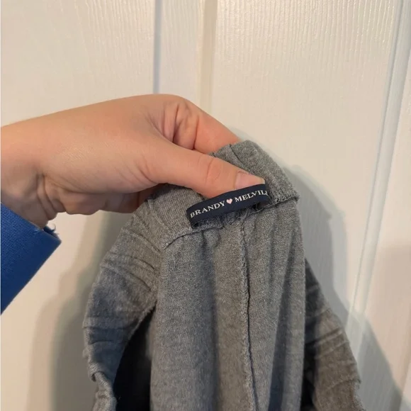 Brandy Melville Gray Wide Leg Pants - Picture 2 of 3